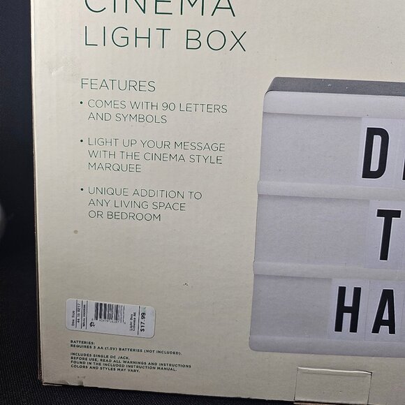 Wemco Cinema Marquee Sign Light Box Includes 90 Letters And Symbols NIB - Picture 5 of 11